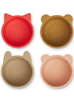 Malene silikoneskåle 4-pak, mustard fra<Liewood Sale