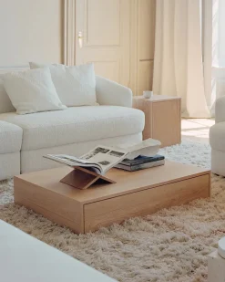 Mass Coffee Table Wide, oak fra<New Works