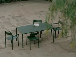 May sæt, 4 stole og bord 170x85 i light grey fra<New Works Clearance