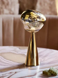 Melt Portable Bordlampe, silver fra<Tom Dixon New