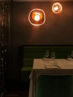 Melt Surface Væglampe, chrome fra<Tom Dixon Hot