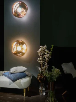 Melt Surface Væglampe, gold fra<Tom Dixon Hot