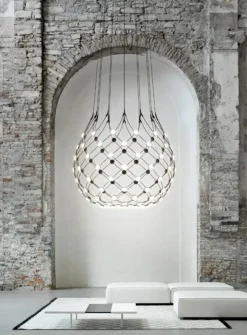 Mesh LED pendel Ø80 fra<Luceplan Hot