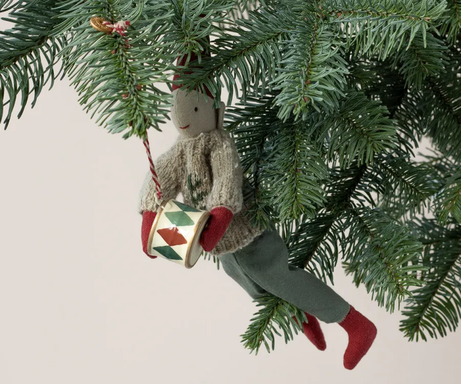 Metal ornament, Nisse med Stearinlys fra<Maileg Discount