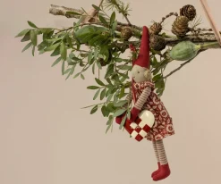 Metal ornament, Nisse med Stearinlys fra<Maileg Discount