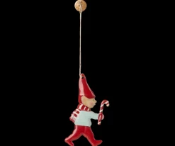 Metal ornament, Nisse med Stearinlys fra<Maileg Discount