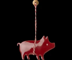 Metal Ornament, tromme, lille - rød fra<Maileg Discount