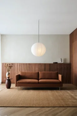 MH276 3 pers. sofa i Baltique anilinlæder fra<Mogens Hansen