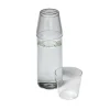 Milk, set of 1 carafe + 2 glasses, clear fra<Nine Outlet