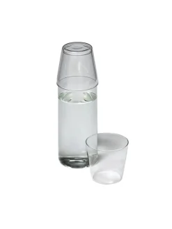 Milk, set of 1 carafe + 2 glasses, clear fra<Nine Outlet