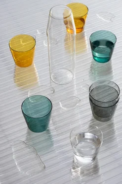 Milk, set of 1 carafe + 2 glasses, clear fra<Nine Outlet