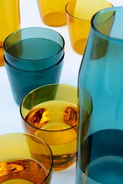 Milk, set of 1 carafe + 2 glasses, clear fra<Nine Outlet