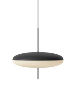 Model 2065 Pendel, sorte overskærme med sort ledning fra<Astep Hot