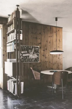 Model 2065 Pendel, sorte overskærme med sort ledning fra<Astep Hot