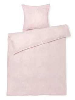 Monochrome Lines Sengetøj, rosa/hvid fra<Juna Online