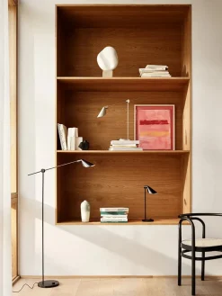 MS022 Bordlampe, sort PVD fra<Fritz Hansen