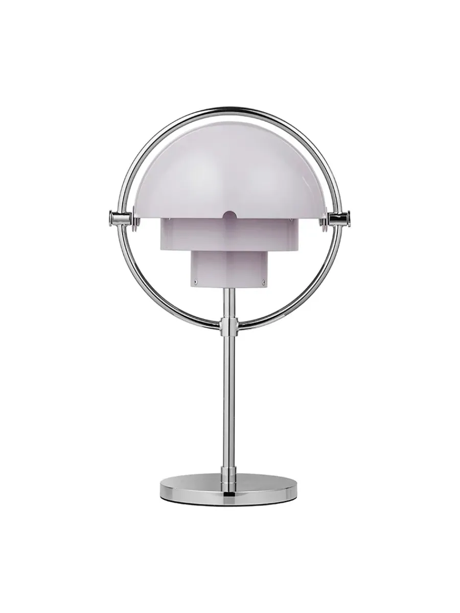 Multi-Lite Portable Bordlampe, krom/hvid fra<GUBI