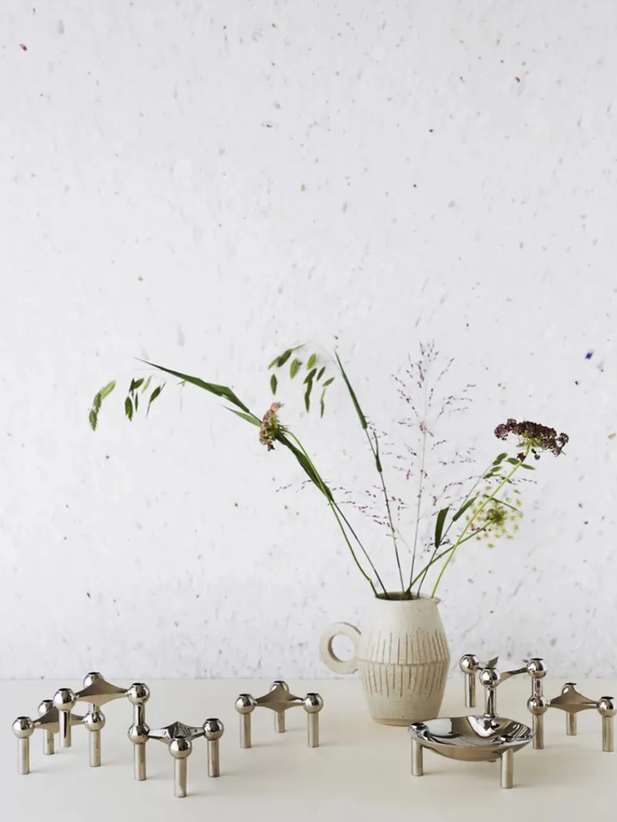 Nagel Lysestage, bronzeret messing fra<STOFF Nagel New