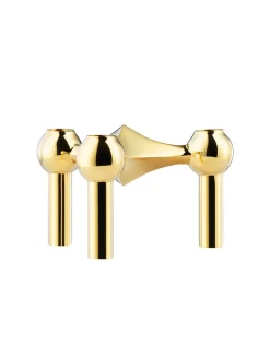 Nagel Lysestage, bronzeret messing fra<STOFF Nagel New