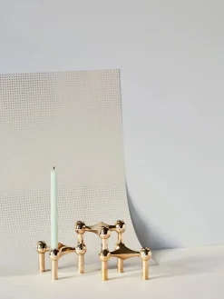 Nagel Lysestage, bronzeret messing fra<STOFF Nagel New