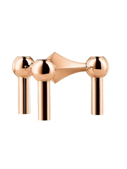 Nagel Lysestage, bronzeret messing fra<STOFF Nagel New