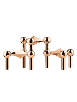 Nagel Lysestage, bronzeret messing fra<STOFF Nagel New