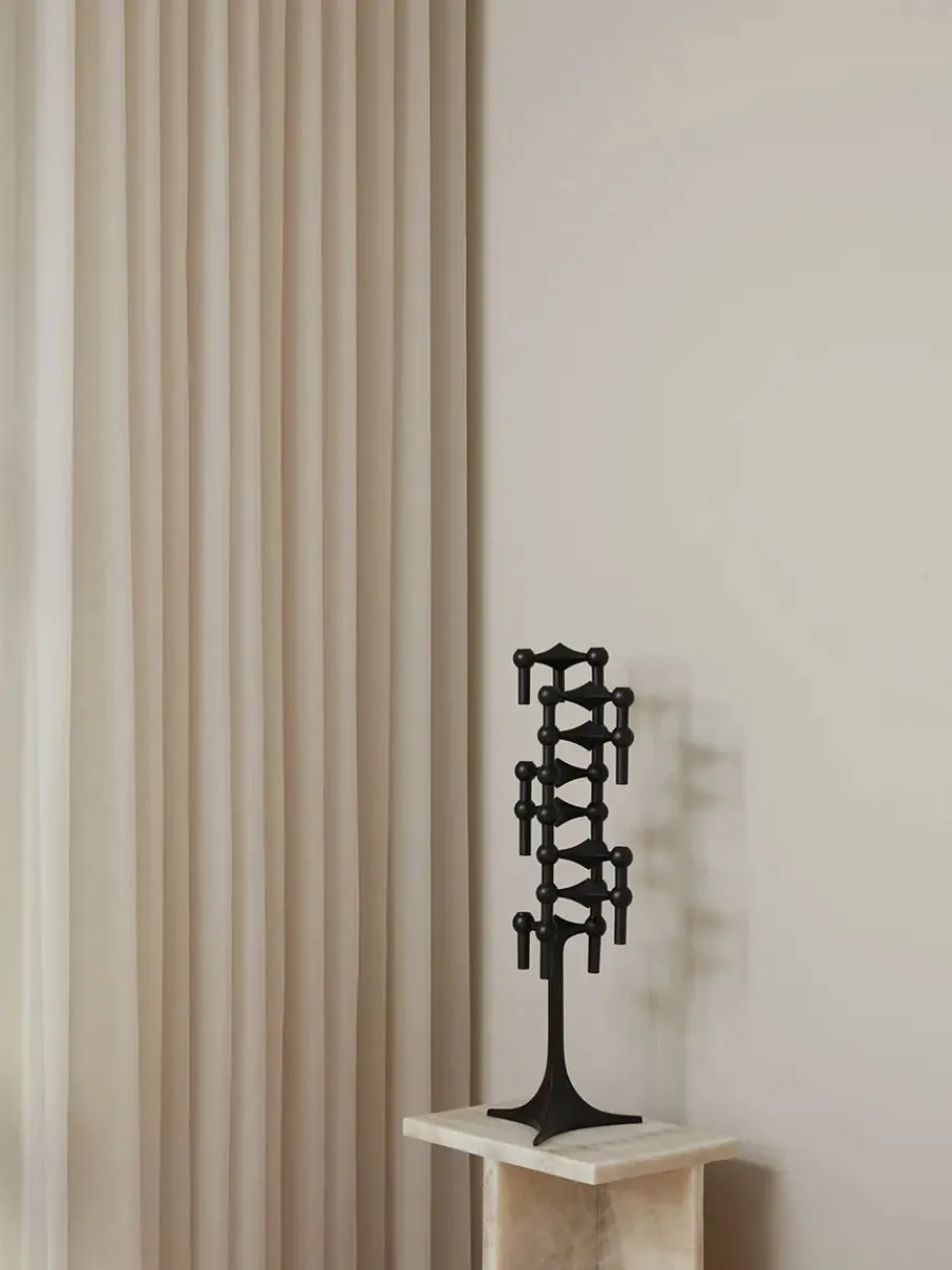 Nagel Lysestage, bronzeret messing fra<STOFF Nagel New