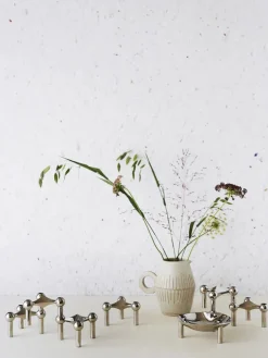 Nagel Lysestage, børstet krom fra<STOFF Nagel Outlet