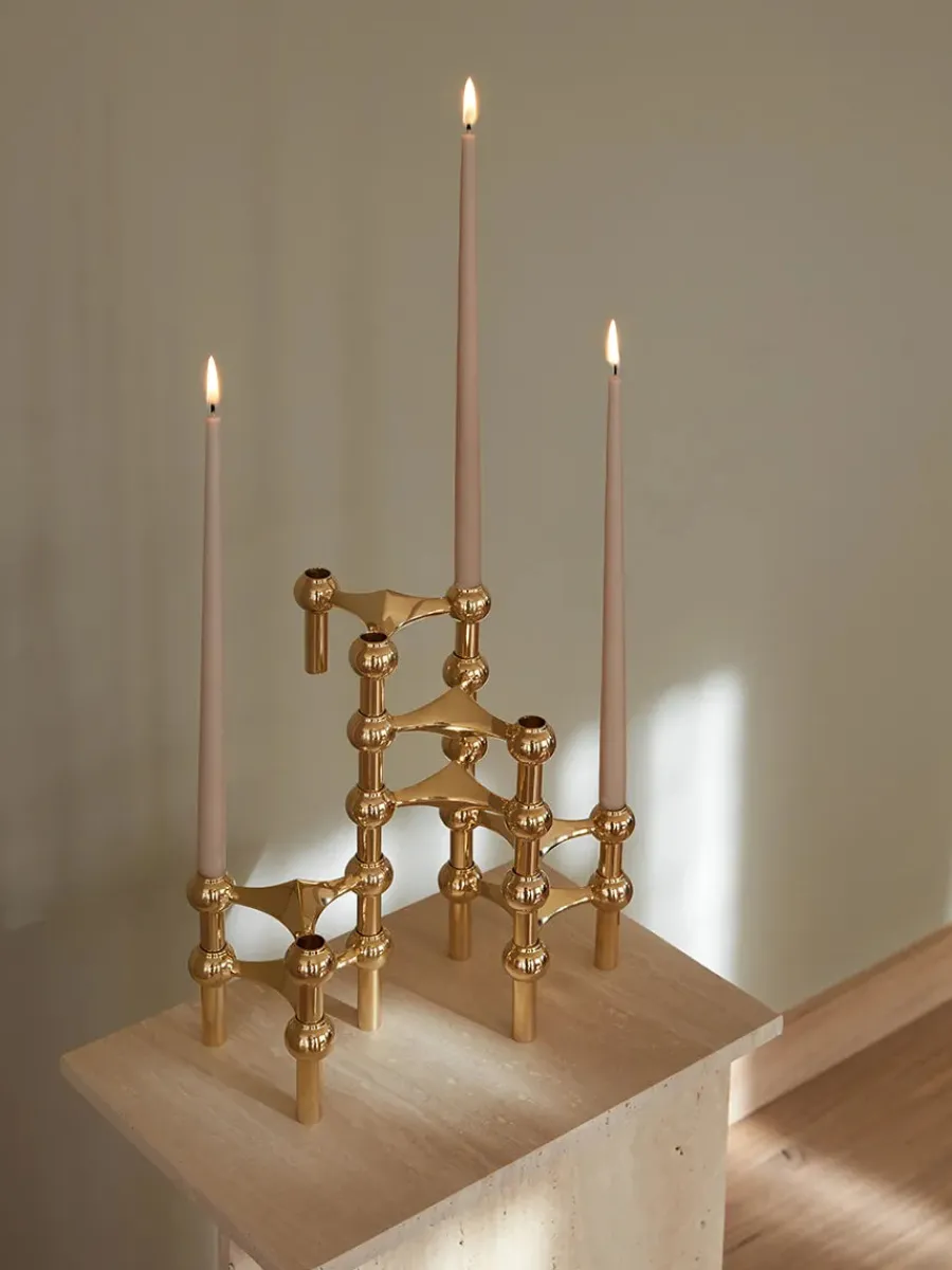 Nagel Lysestage, rosa guld fra<STOFF Nagel Discount