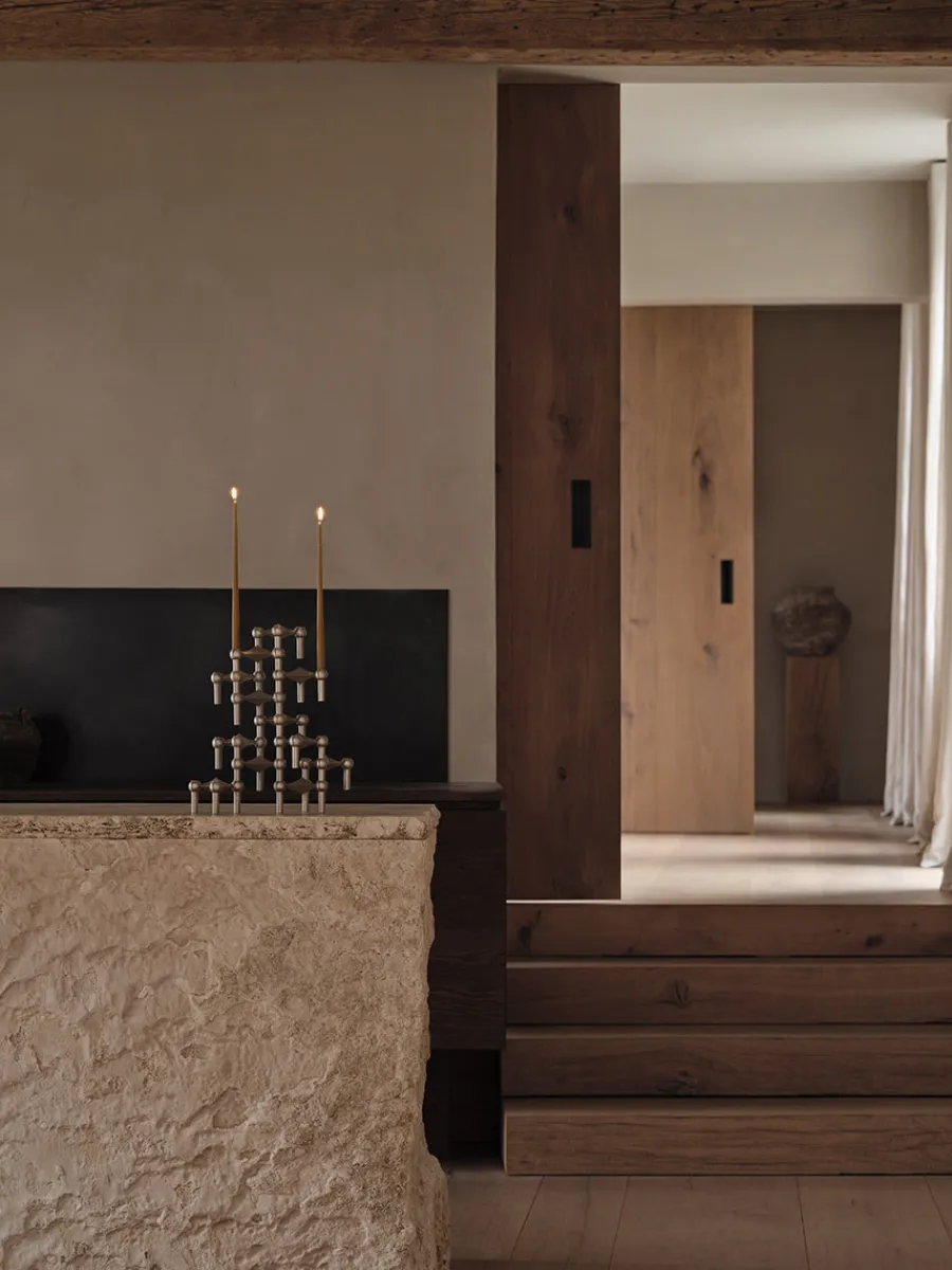 Nagel Lysestage, rosa guld fra<STOFF Nagel Discount