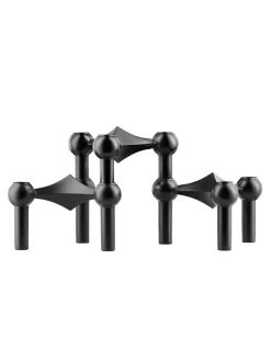 Nagel Lysestage, sort fra<STOFF Nagel New