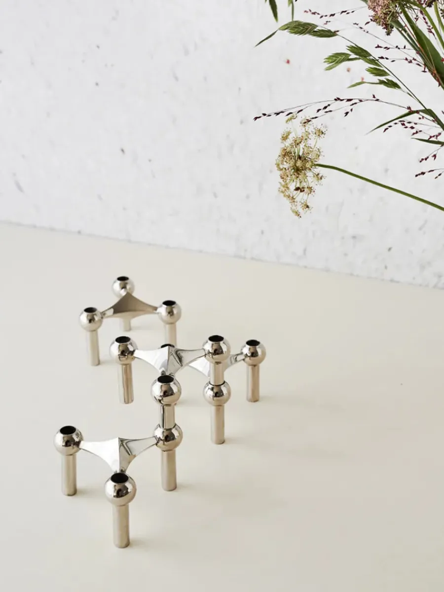 Nagel Lysestage, sort fra<STOFF Nagel New