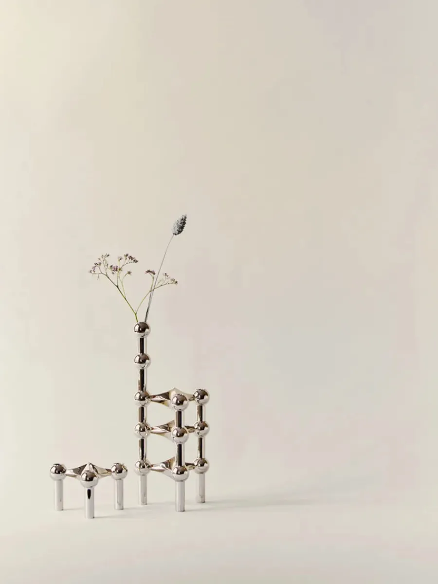 Nagel Lysestage, sort fra<STOFF Nagel New