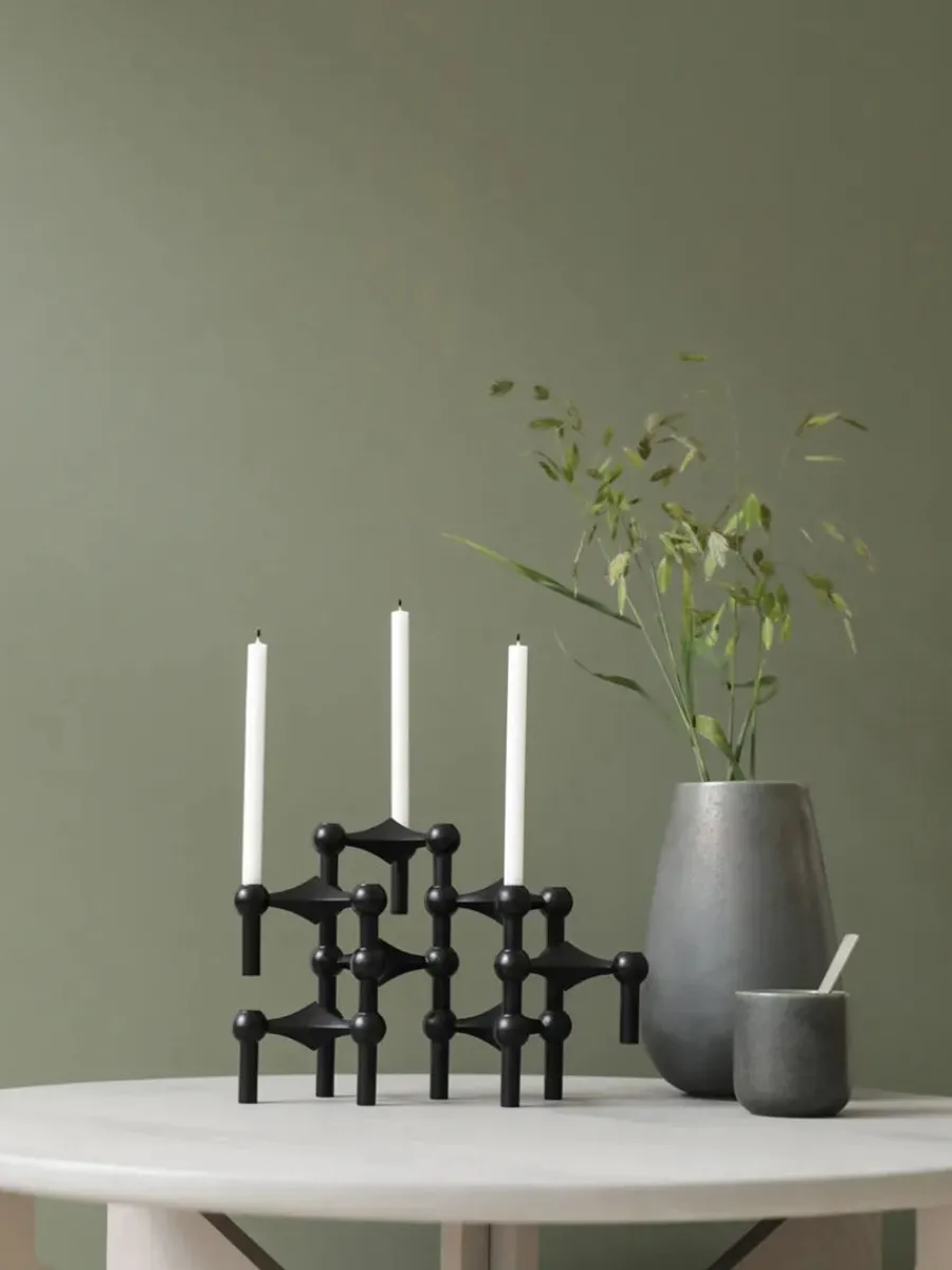 Nagel Lysestage, sort fra<STOFF Nagel New