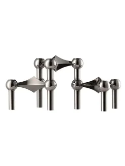 Nagel Lysestage, sort krom fra<STOFF Nagel Best