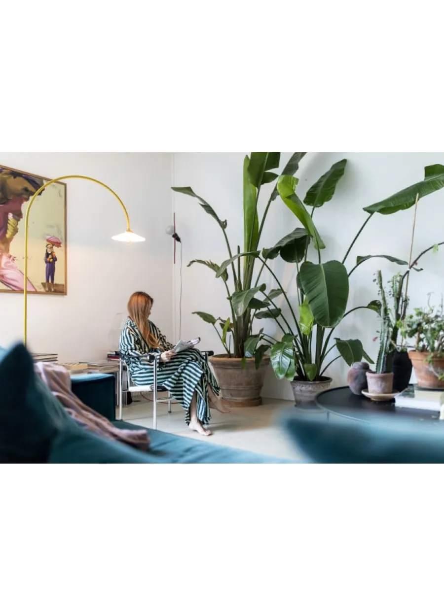 Naram badekåbe, Camel & Ultramarine fra<Bongusta