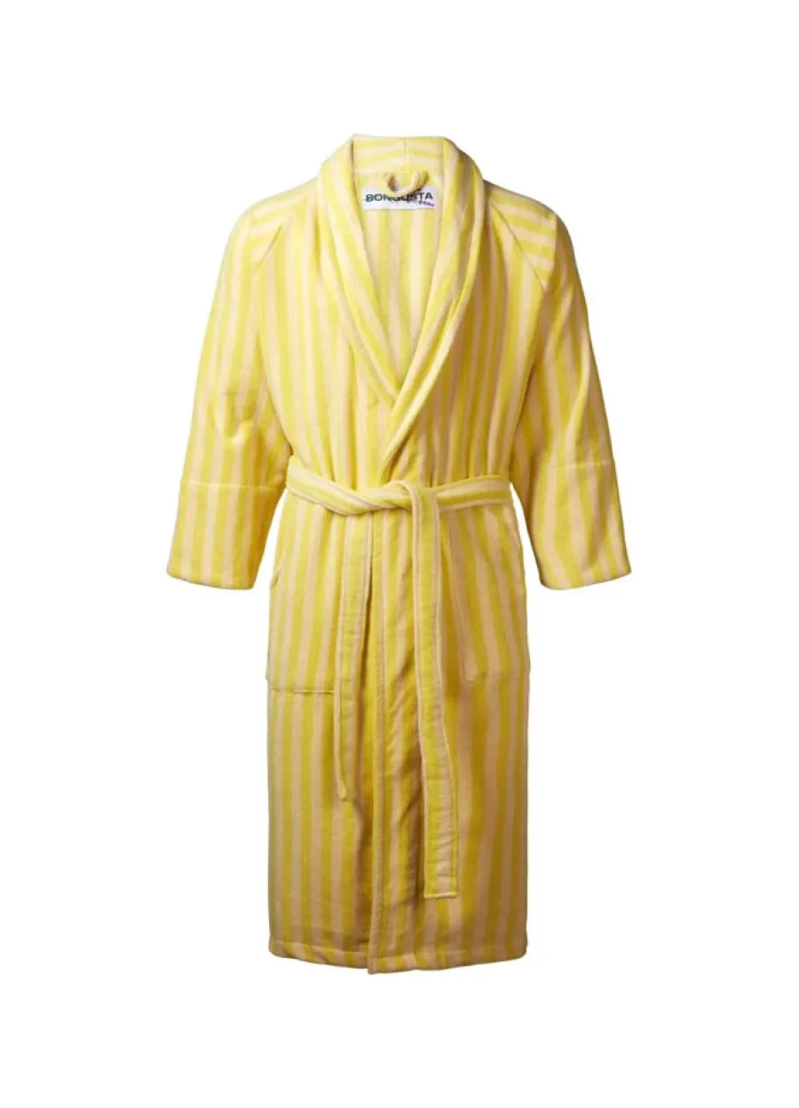 Naram badekåbe, Pure White & Grass fra<Bongusta Outlet