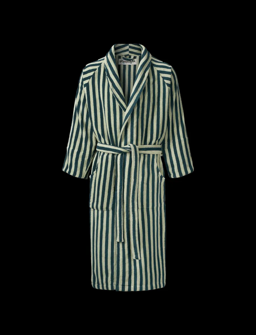 Naram badekåbe, Pure White & Grass fra<Bongusta Outlet