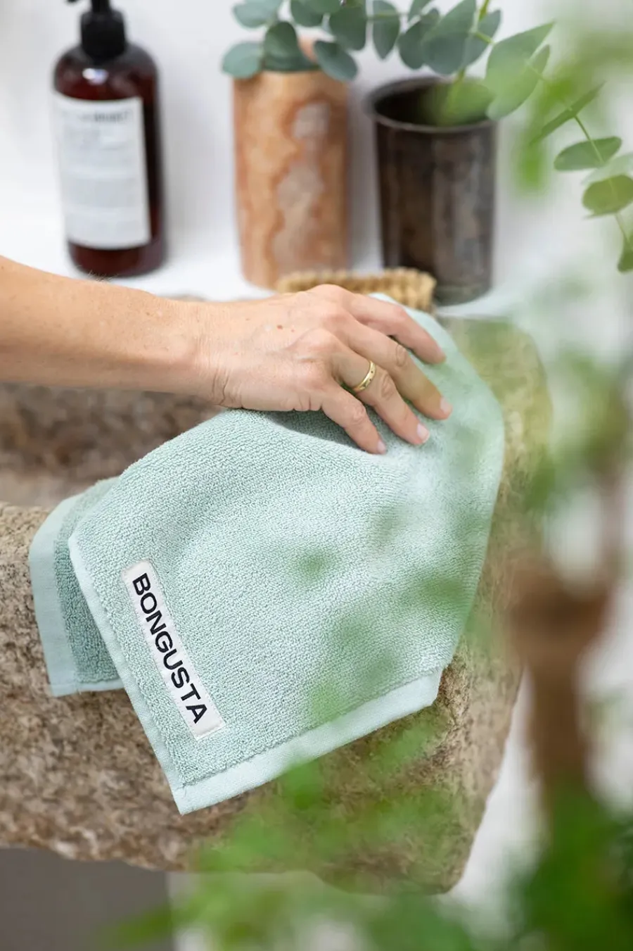 Naram towel - Creme & Ink fra<Bongusta Discount