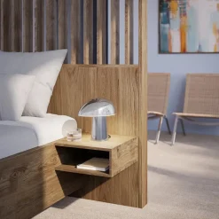 Night Owl Steel Bordlampe, polished steel fra<Fritz Hansen Best