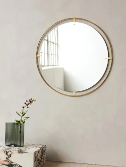Nimbus Mirror Ø110, brass fra<Audo Copenhagen Discount