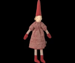 Nisse, str. 2 Nissepige med rød kjole fra 2025<Maileg Outlet