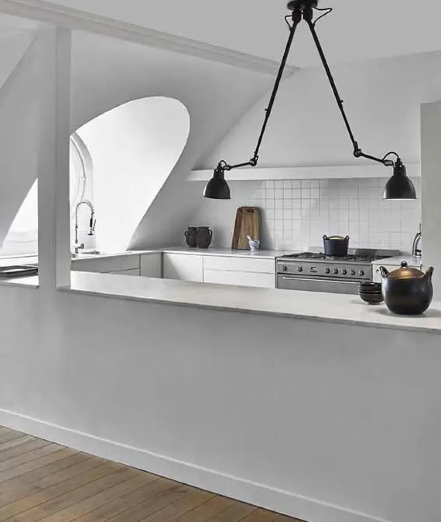 Nr. 302 dobbelt loftlampe fra<Lampe Gras Hot