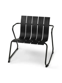 Ocean loungestol, sort fra<Mater Online