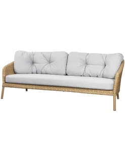 Ocean 3-pers. Sofa, flat weave fra<Cane-line