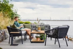Ocean 2-pers. Sofa, højre modul, Soft Rope fra<Cane-line Clearance