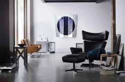 Oksen Lænestol af Arne Jacobsen<Fritz Hansen Best