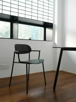 Ori Dining Armchair, black oak fra<Stellar Works Outlet