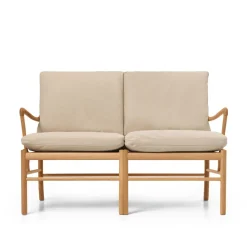 OW149-2 Colonial sofa eg olie, Terra-læder af Ole Wanscher<Carl Hansen & Søn Sale