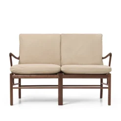 OW149-2 Colonial sofa valnød olie, Terra-læder af Ole Wanscher<Carl Hansen & Søn Hot
